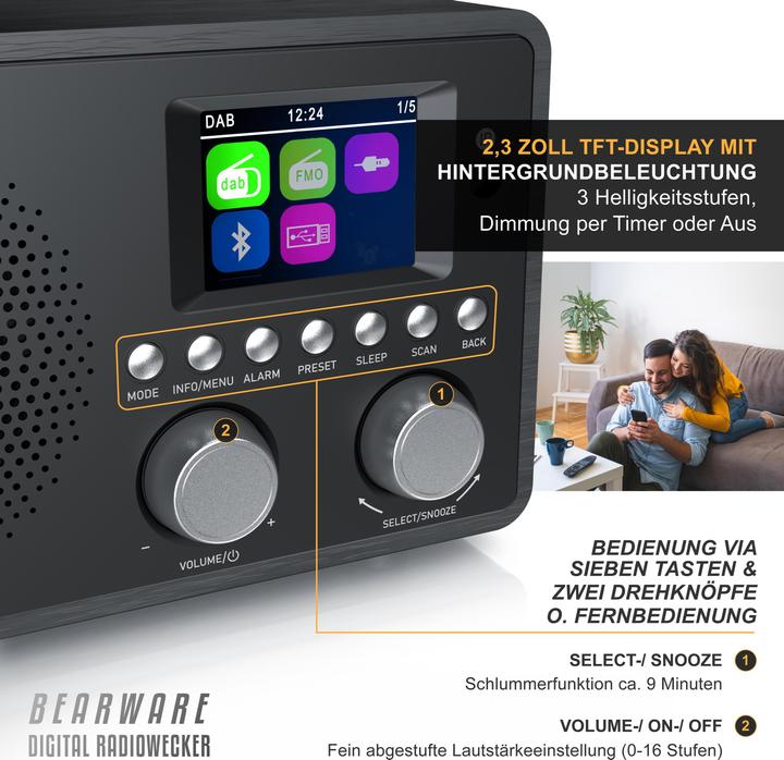 Produktbild Bearware Radiowecker DAB+