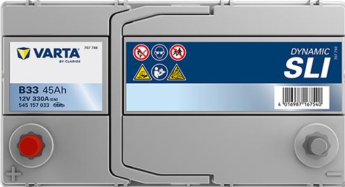 Produktbild Varta Blue Dynamic B33 (12 V, 45 Ah, 330 A)