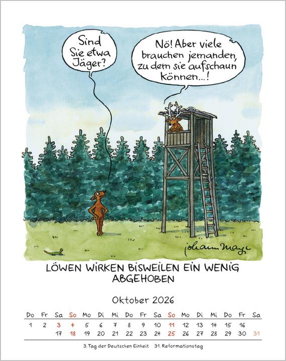 Produktbild Lwe 2026 (19 x 24 cm)
