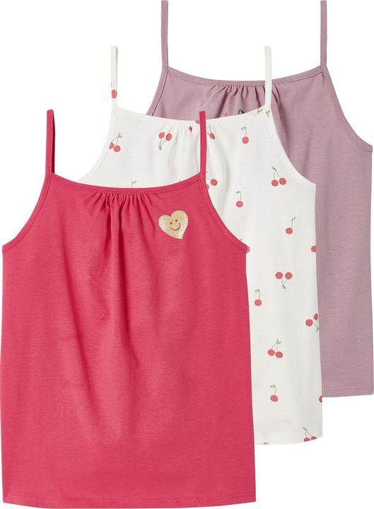 Image du produit Vertbaudet 3er-Pack Mädchen Trägertops BASIC (128)