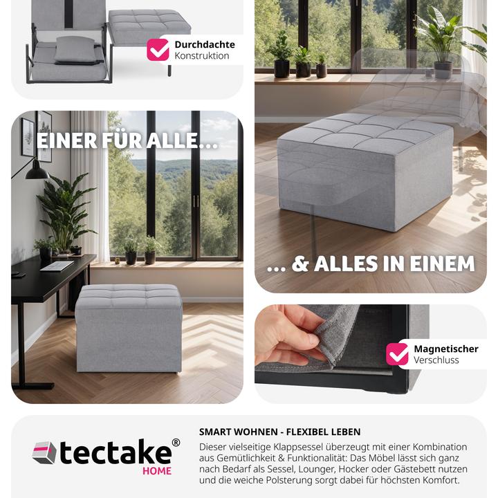 Produktbild tectake Schlafhocker Ponto