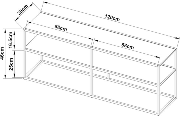 Actual product image En.Casa Janakkala (120 x 30 x 46 cm)