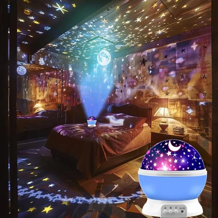 Immagine prodotto PhoneLook Sternenhimmel-Projektor Nachtlicht USB 12 Farben, 360° Drehung Stimmungslicht fürs Zimmer & Party