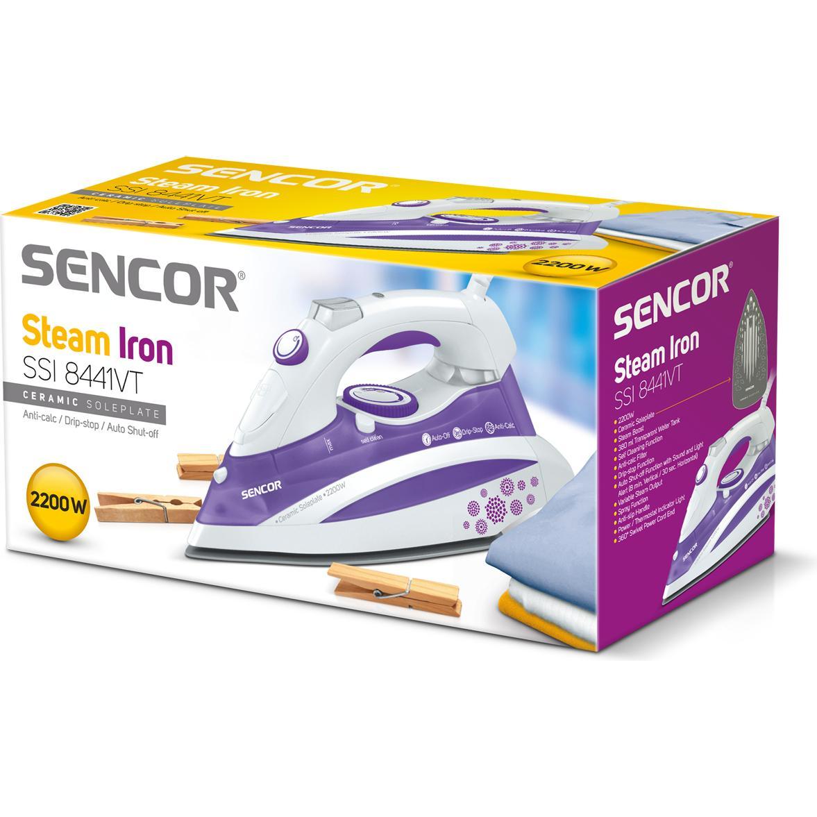 Thumbnail - Sencor SSI 8441 VT, Bügeleisen, Weiss, Violett