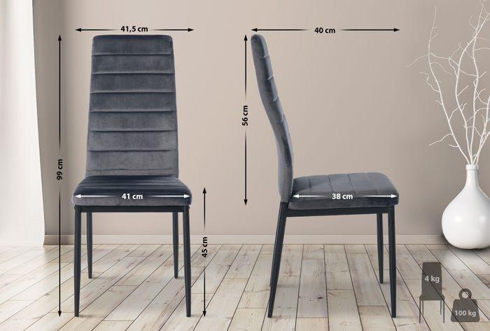 Produktbild Swisshandel24 6er Set Mayfair Samt