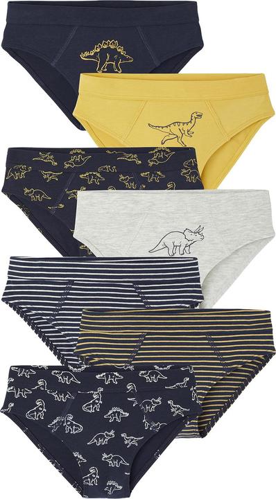 Actual product image Vertbaudet 7er-Pack Slips mit Dino-Motiven, Jungen (110, pack of 7)