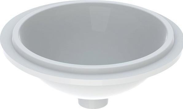 Produktbild Geberit VariForm Unterbauwaschtisch rund, 330mm, ohne Hahnloch, ohne Überlauf (585 mm, 330 mm)