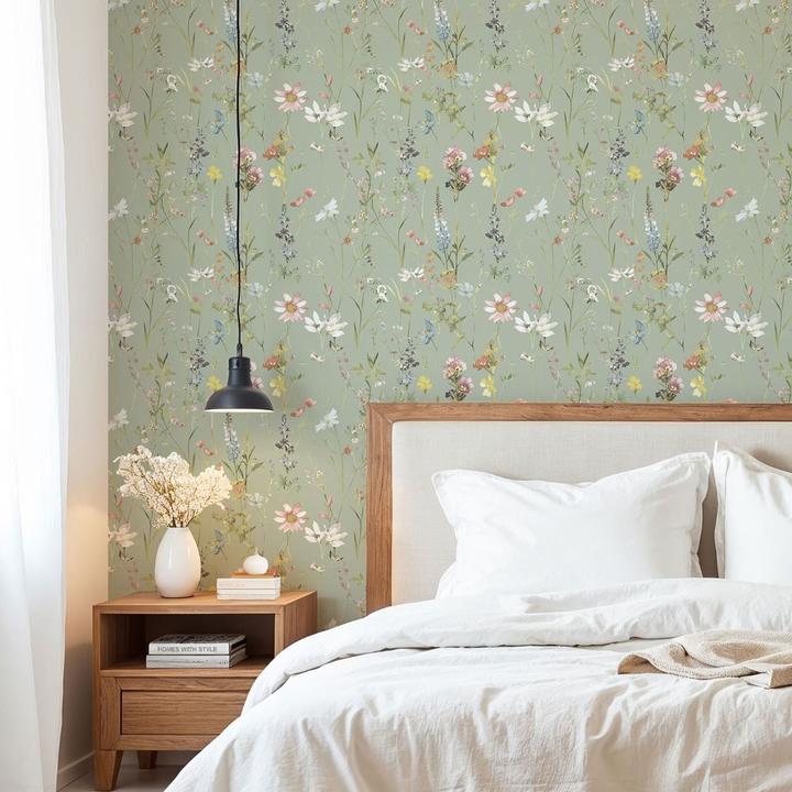 Actual product image World of Wallpaper Elsie Floral Textured Wallpaper