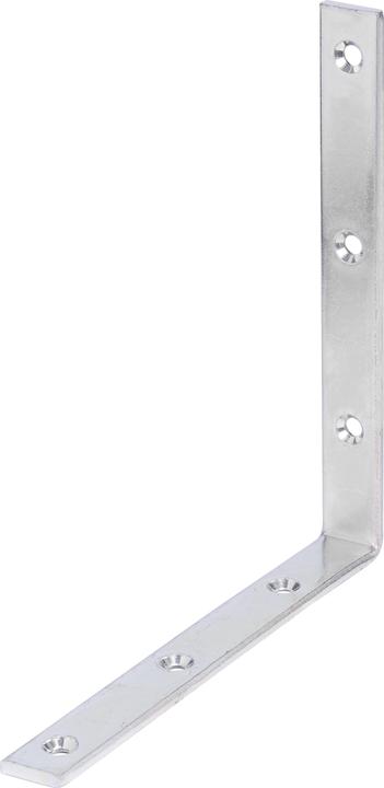 Image du produit GAH Equerre de poutre L180x180 mmmm Largeur 20 mm étroite Acier brut galvanisé passivé à couche épaisse (Angle de rayonnement, 1 pcs)