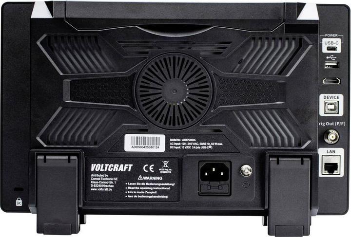 Produktbild Voltcraft ADO-5004 Digital-Oszilloskop 500 MHz 2.5 GSa/s 250 Mpts 12 Bit Digit (CAT II 300V, Oszilloskop)