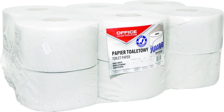 Office Products Toiletpapier van gerecycled papier jumbo, 1-laags, 120m, 12st, wit (12 x)