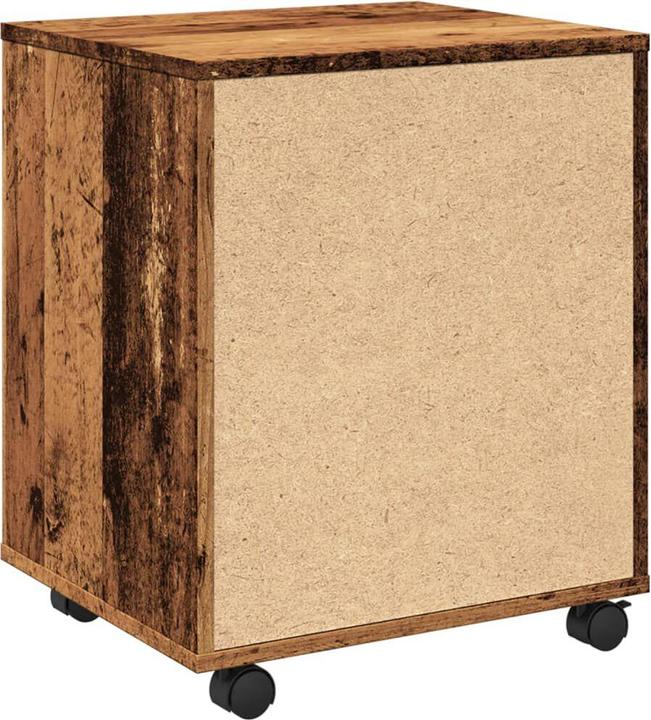 Produktbild vidaXL Rollcontainer Rollschrank Bürocontainer Büroschrank Schrank Altholz-Optik (45 x 38 x 54 cm)