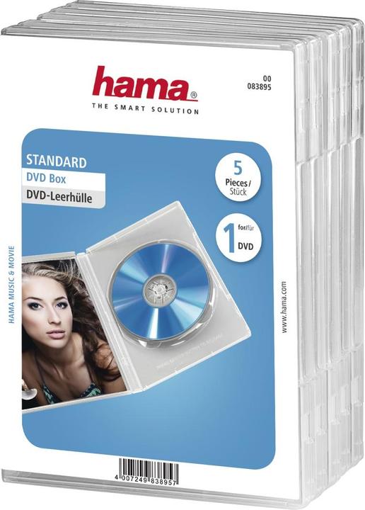 Hama DVD-Leerhülle Standard, 5er-Pack, T