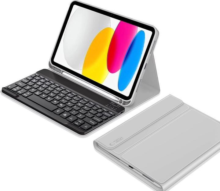 Produktbild Tech-Protect SC Pen + Keyboard Case for iPad 10.9 2022 (10th gen.) / 11 2025 (11th gen.) - Gray (US, Apple iPad 2022 (10. Gen), Apple iPad 2025 (11. Gen))