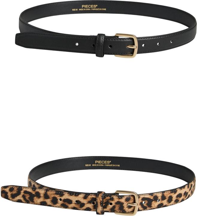 Actual product image Pieces Pcoline 2-Pack Jeans Belt Noos (80)