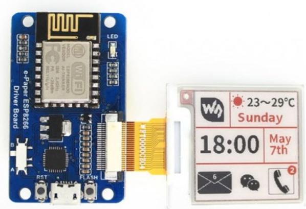 Produktbild WaveShare ESP8266 Universal Raw e-Paper Driver Board WiFi