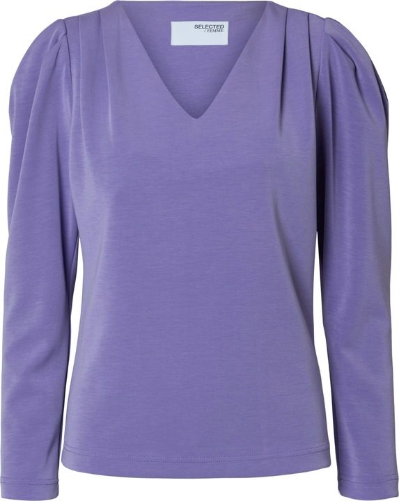 Selected Femme Drapiertes Top mit V-Ausschnitt