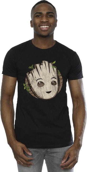 Immagine prodotto I Am Groot Wooden Head Maglietta Uomo (3XL)