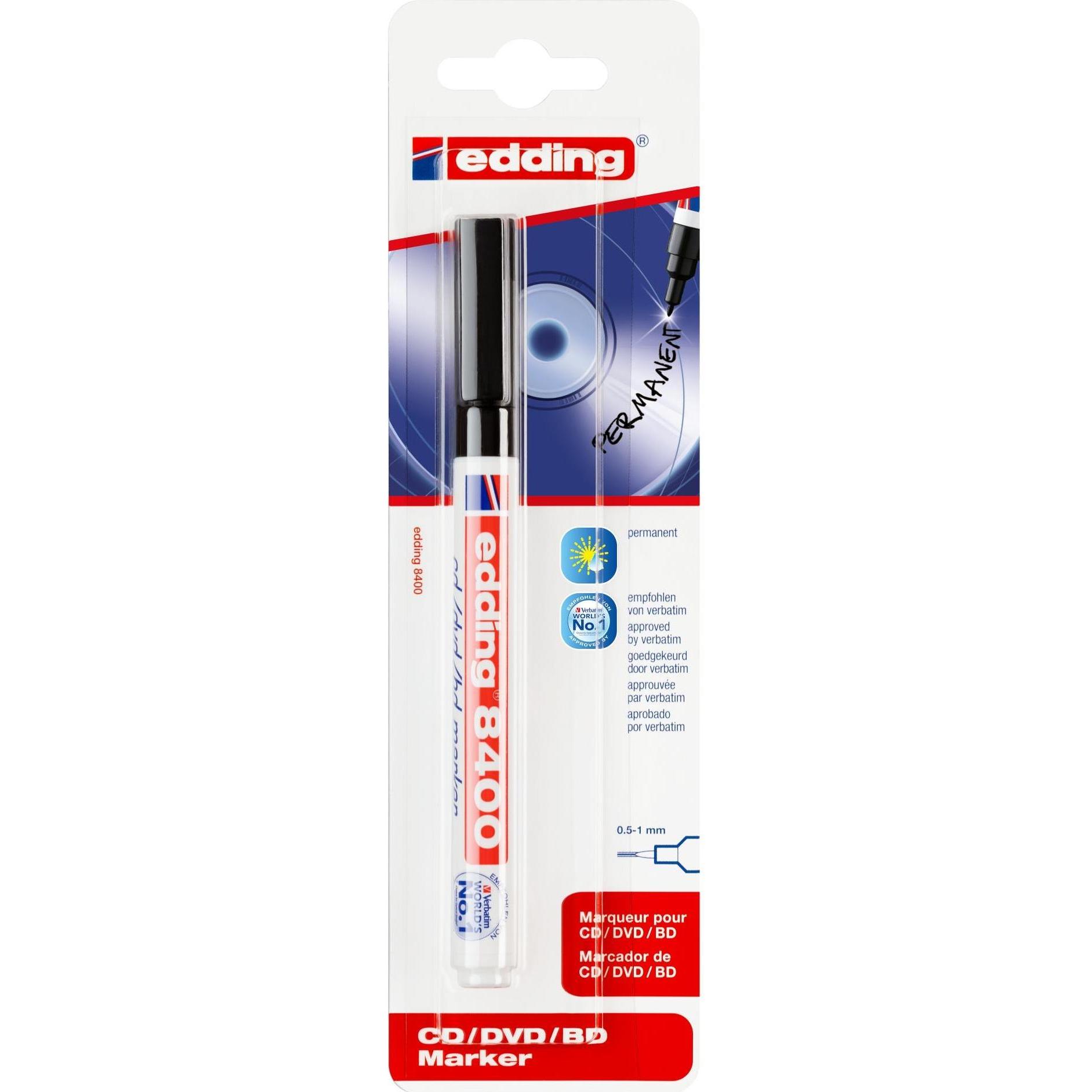 Thumbnail - Edding, Marker, 8400 (Black, 1 mm, 1 x)