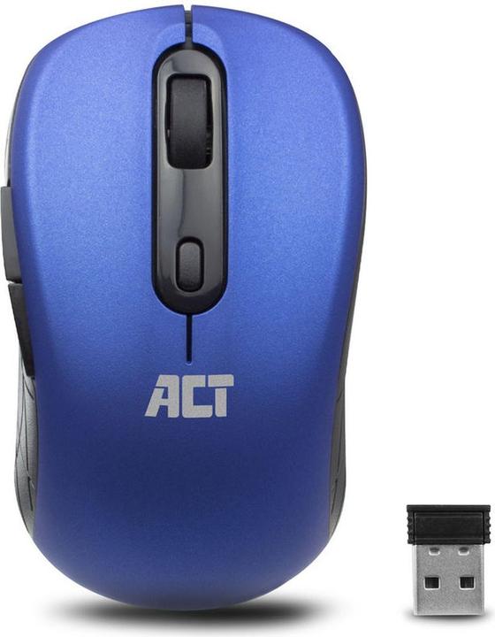 Produktbild ACT Wireless Mouse, USB nano receiver, 1600 dpi, blue (Kabellos)
