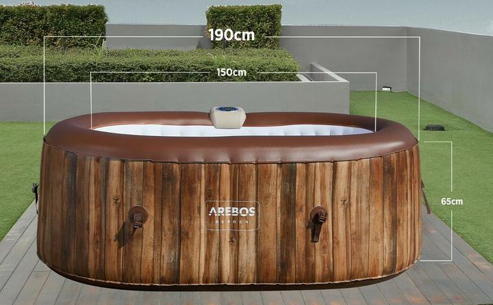 Produktbild Arebos Whirlpool Oval (2 Personen)