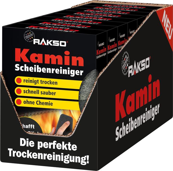 Produktbild Rakso Kaminscheibenreiniger 8x2 Stk