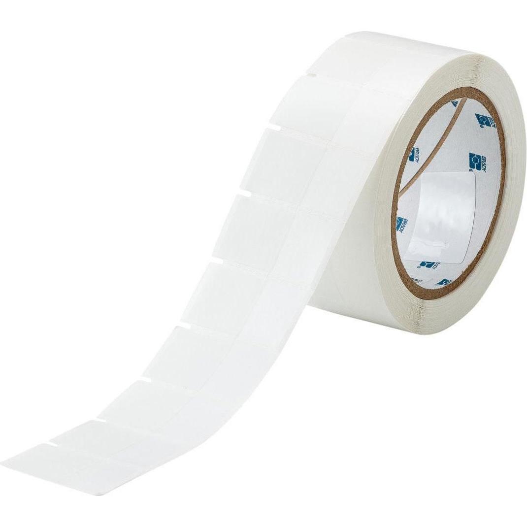Brady, Etiketten, THT-183-461-1, Polyester, Weiss/Transparent, selbstlaminierend, 25.40 x 25.40(44.45) mm, perm
