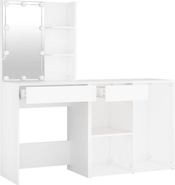 Image du produit vidaXL LED Schminktisch mit Schrank (60 x 40 x 140 cm)