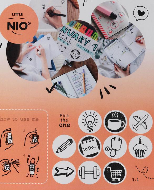 Image du produit Colop Tampon Little NIO Set Bullet Journal