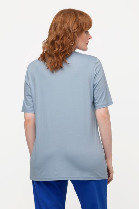 Produktbild Ulla Popken T-Shirt, Drapierung, Cut-Out, V-Ausschnitt, Halbarm (46, 48)