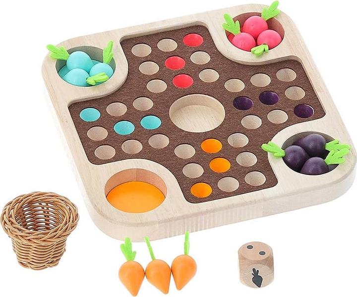 Immagine prodotto Vilac Gioca al gioco Mensch Ärgere dich nicht kleine Karotten