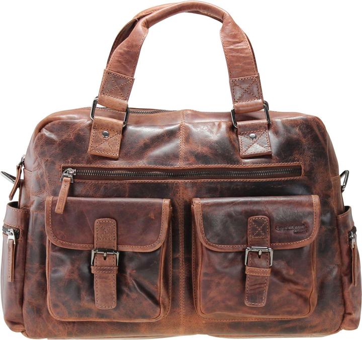 Immagine prodotto Greenland Nature Borsa Montana in pelle con scomparto per laptop da 40 cm