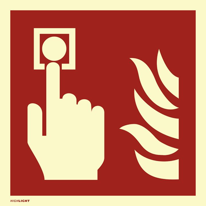 Image du produit Moravia Panneau de signalisation d'incendie, plastique, 148x148 mm