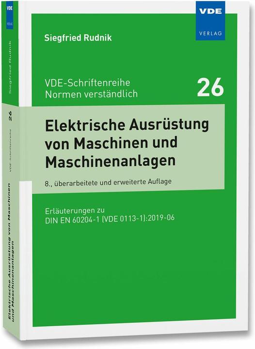 Energie-Label Elektrische Ausrüstung von Maschinen und Maschinenanlagen (Deutsch, Siegfried Rudnik, 2021)