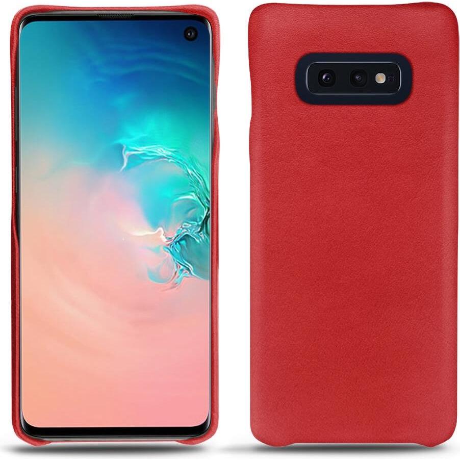 Noreve Lederschutzhülle (Samsung Galaxy S10e), Smartphone Hülle, Rot