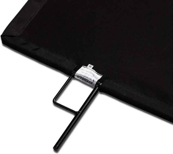 Actual product image Avenger 18X24 SOLID BLACK FLAG (Stand holder)