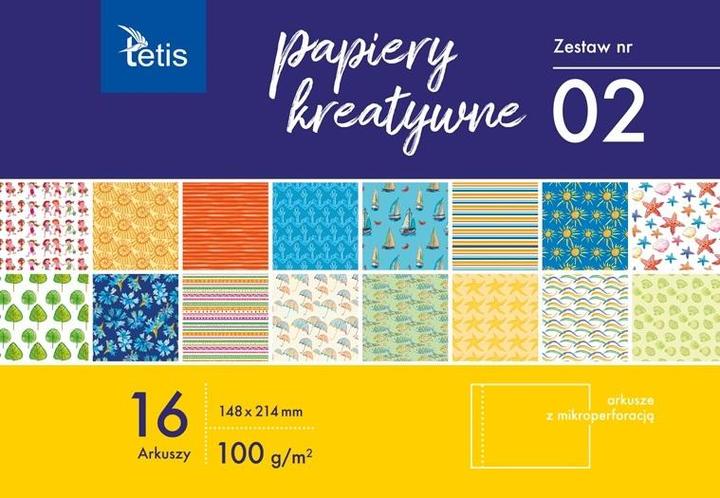 Produktbild Tetis Kreativpapier A5/16K, 2er-Set (A5, 100 g/m²)