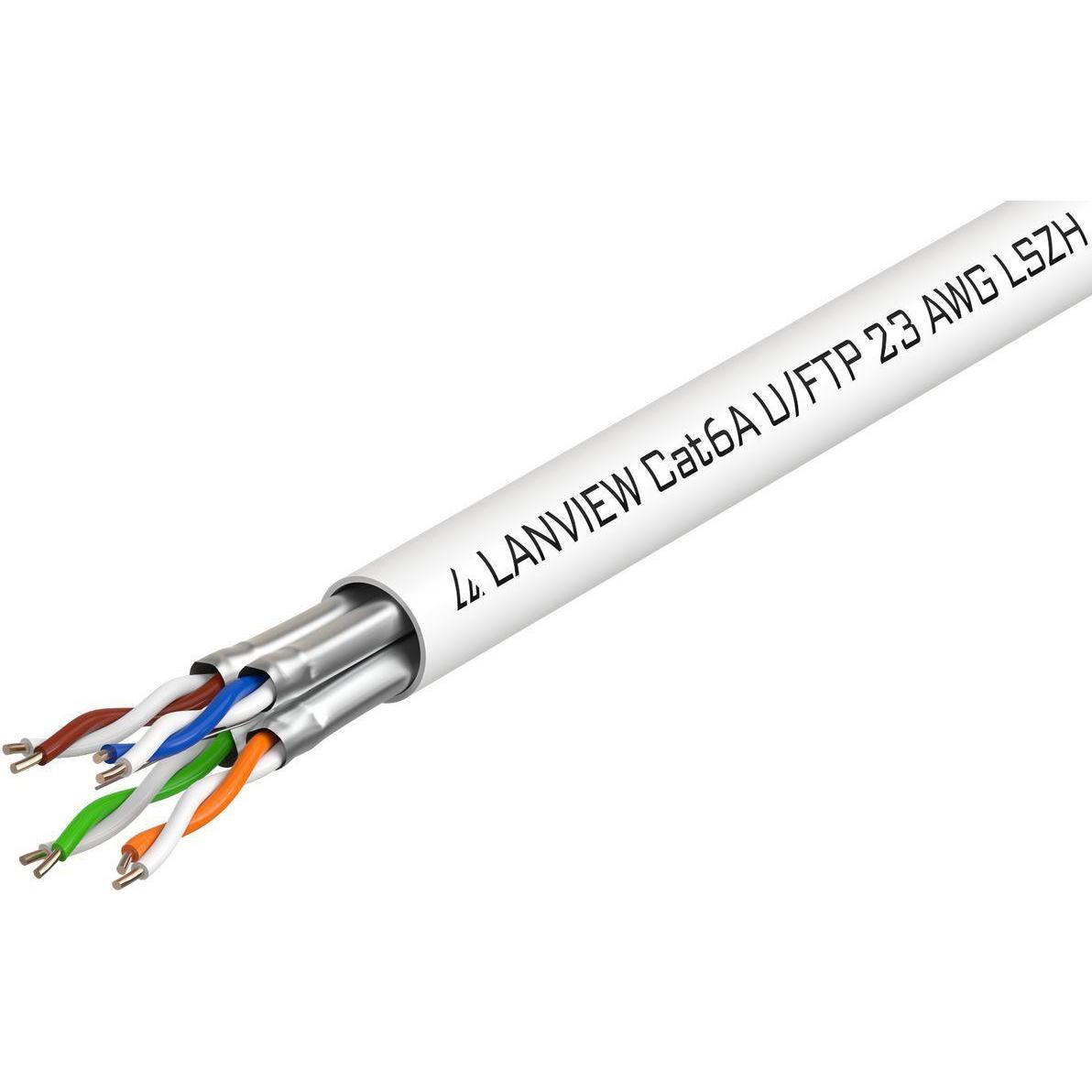 Lanview Cat6a U-FTP tinklo kabelis (U/FTP, CAT6a, 500 m), Netzwerkkabel