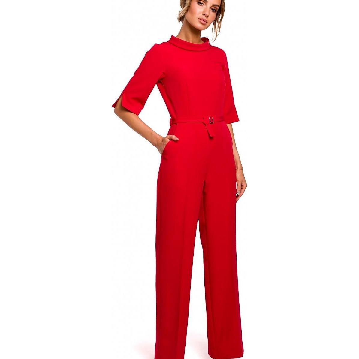 Made of Emotion, Damen, Jumpsuit, Overall Moe, Rot, (L)