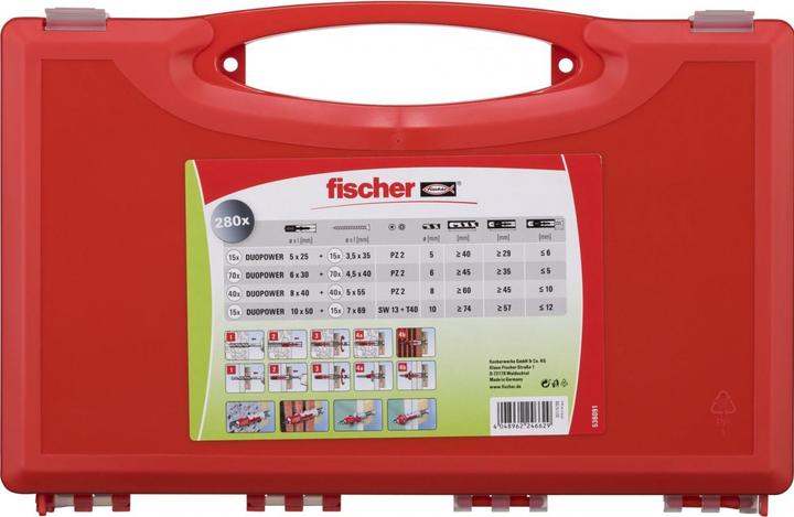 Image du produit Fischer Redbox DuoPower + vis (210 pcs)