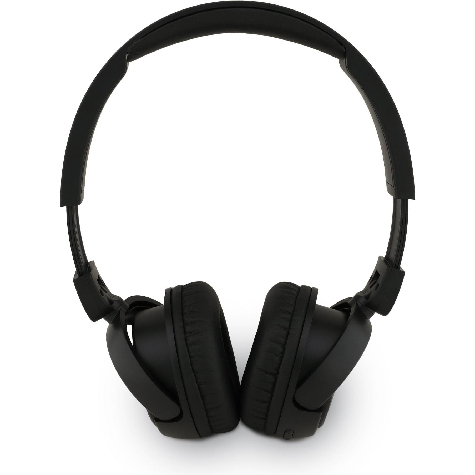 CG MOBILE Guess Wireless Bluetooth Headphones - Tone On Tone Script Design (Black And Grey)