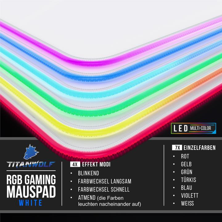 Produktbild Titanwolf RGB Gaming Mauspad (3XL)