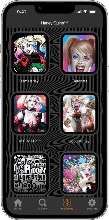 Immagine prodotto Moby Fox Bracciale Smartwatch Harley Quinn Mad Love 22 mm (22 mm, Silicone, Acciaio inossidabile, Apple Watch)