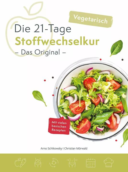 Actual product image Die vegetarische 21-Tage Stoffwechselkur -Das Original- (German, Christian Mörwald, Arno Schikowsky, 2020)