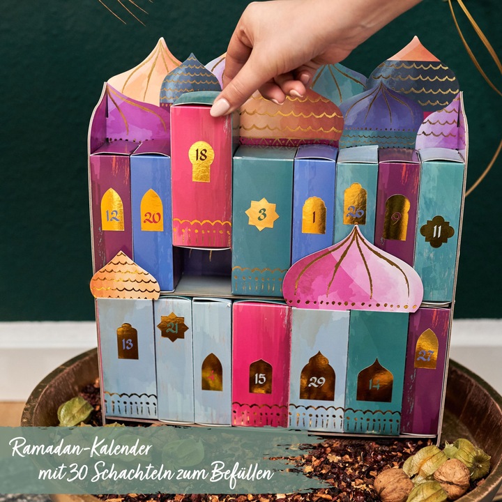 Actual product image Papierdrachen Ramadan Kalender zum Stecken