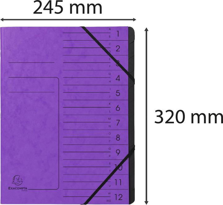 Produktbild Exacompta Ordnungsmappen (A4, 1 x)