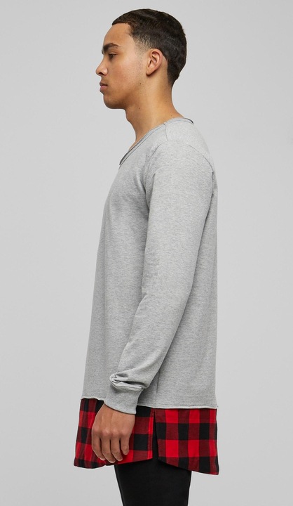 Actual product image Urban Classics Long Flanell Bottom Open Edge Crewneck (M)