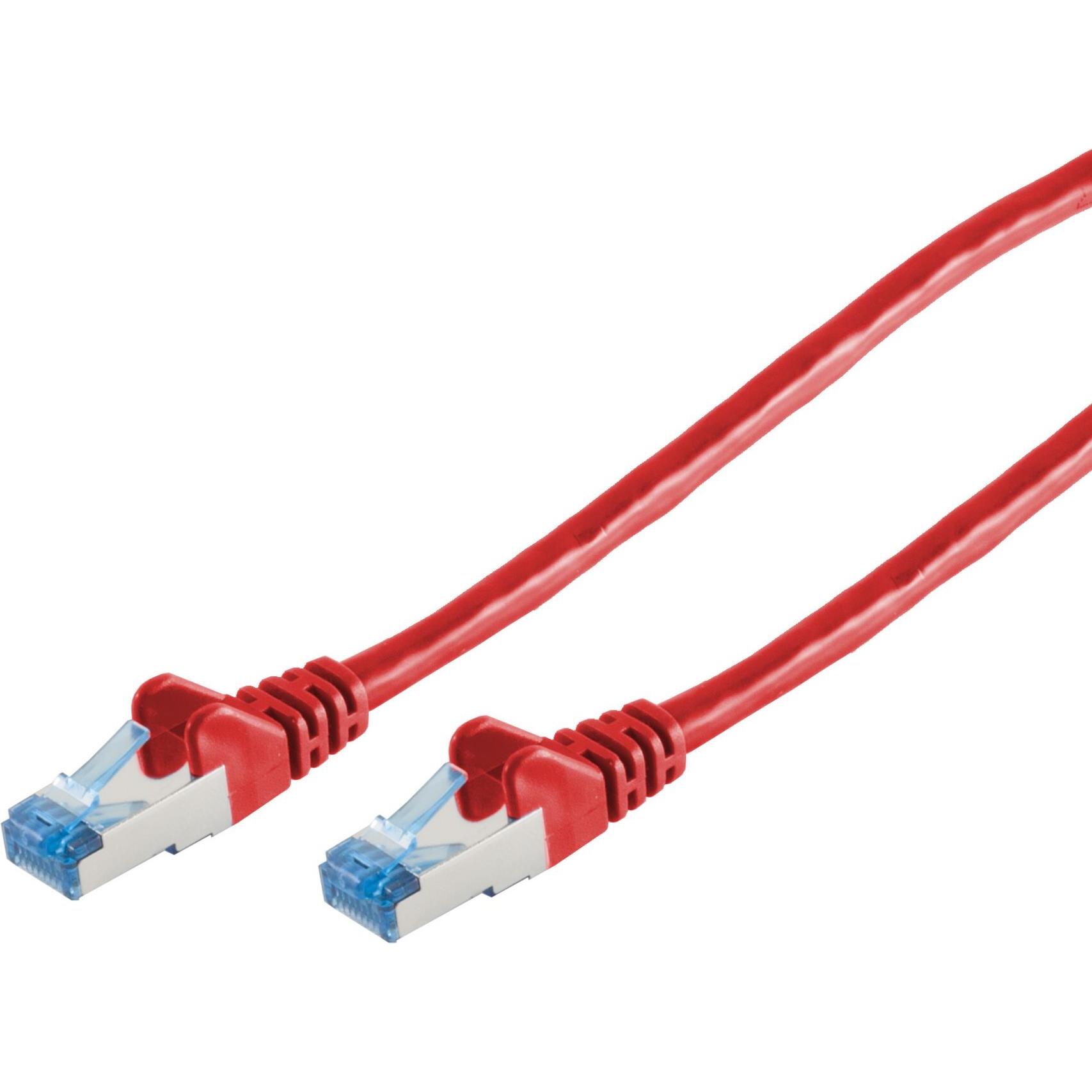 Shiverpeaks S/CONN maximum connectivity Netzwerkkabel-Patchkabel, cat 6A, S/FTP, PIMF, rot, 1,0m (S/FTP, CAT6a, 1 m), Ne...