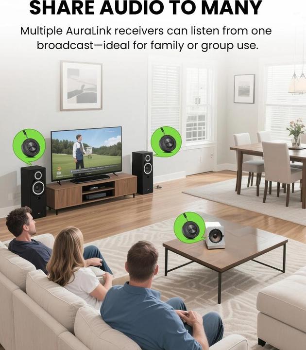 Produktbild Avantree Auralink Auracst/Bluetooth Receiver (Empfänger)