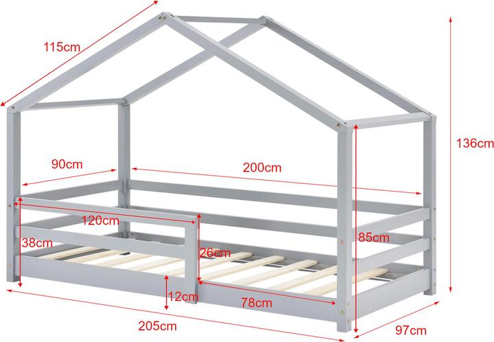 Produktbild En.Casa Knätten (90 x 200 cm)